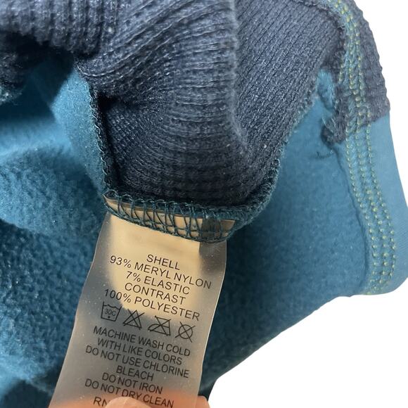 Title Nine Sweater Women's Medium Blue Full Zip Fleece Lined Athletic - Picture 7 of 7